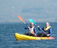 kayak with 2 adults